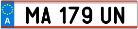 Trailer License Plate